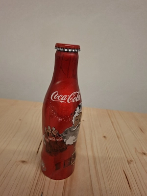 Coca-Cola Aluminium-Sammlerflasche 2012 - ungeöffnet Bild 4