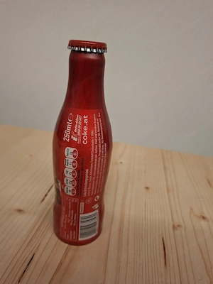 Coca-Cola Aluminium-Sammlerflasche 2012 - ungeöffnet Bild 3