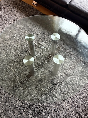 Glas-Couchtisch 110 cm Bild 3