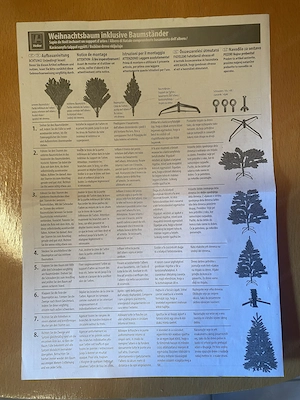 Weihnachtsbaum inklusive Baumständer und LED Kerzenset Bild 4
