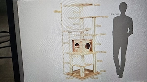 Edler Katzenturm aus Holz Bild 3