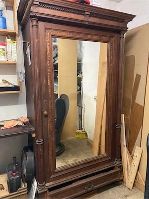 RESERVIERT! Holzschrank Spiegelschrank Bauernschrank