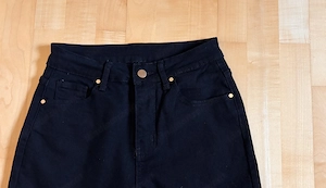 Schwarze Damen Hose Gr. M High West