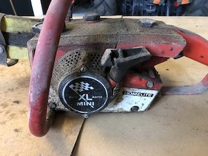 Alte Motorsäge, Kettensäge Bild 3
