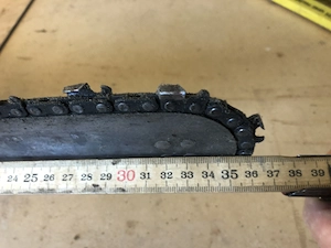 Alte Motorsäge, Kettensäge Bild 7