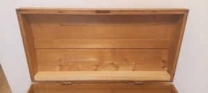 Antike Runddeckeltruhe   wunderschöner Zustand Bild 3