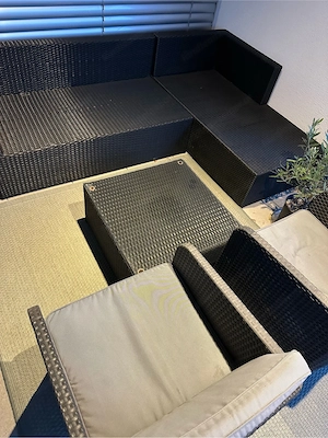 Gartenlounge inkl. Tisch & 2 Stühle Bild 2