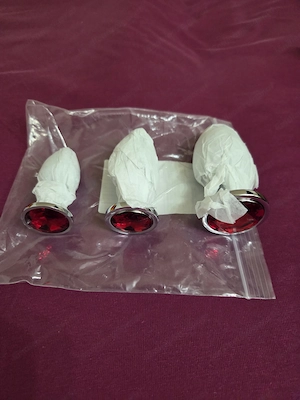 Anal Plug; 3er Set aus Metall UNBENUTZT