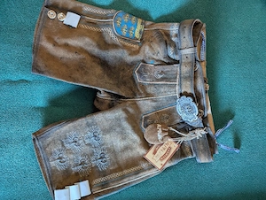 Lederhose kurz Gr. 36 Damen, Alpin de luxe  Bild 2