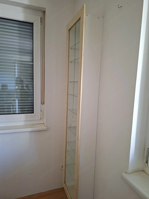 Glasvitrine mit Holzrahmen Bild 3