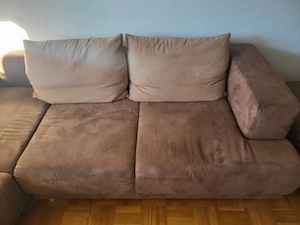 Sofa mit Zusatzhocker Bild 3