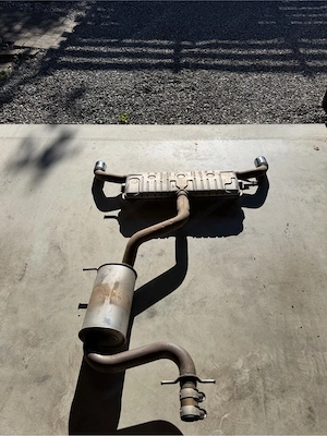 Original VW Golf 6 GTI Abgasanlage komplett   Endschalldämpfer & Mittelschalldämpfer Bild 2