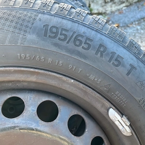 4x Continental winterreifen  auf stahlfelgen 195 65 15 T Bild 8
