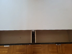 Wohnwand braun weiß Bild 3