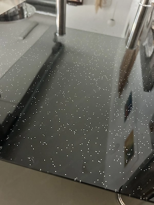 Glascouchtisch mit Glitzer Bild 2
