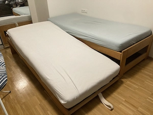 TEAM 7 Bett aus massivem Vollholz   flexibel als Einzel- oder Doppelbett Bild 4