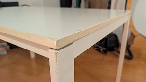 IKEA MELLTORP Esstisch weiß 125x75 cm, Metallgestell Bild 5