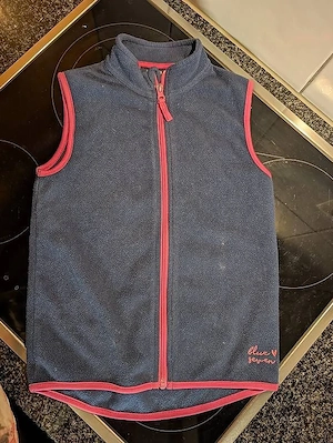 Fleeceweste dunkelblau mit pinken Details Bild 5