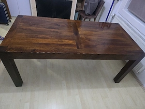 Holztisch und -bank Bild 2