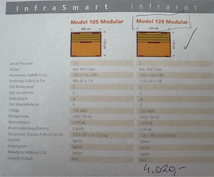 Infrafit-Wärmekabine mit VapoSystem Jk120 Comfort Bild 4