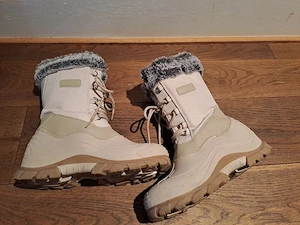 Beige Winterstiefel mit Kunstfell Damen Kinder Bild 1