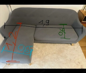 Graue Couch Bild 2