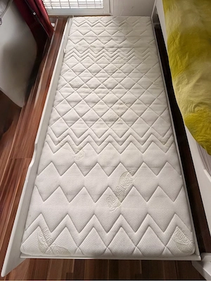 Jugendbett weiß Buche Bild 3