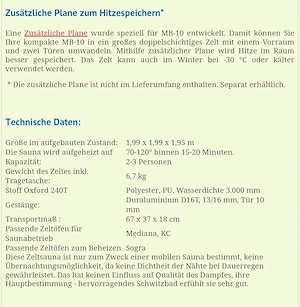 Saunakomplettset mit Zubehör  Bild 3