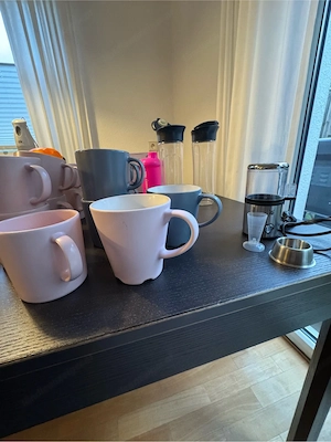 Ikea Geschirr Dinera 6x rosa, 6x graublau Bild 4