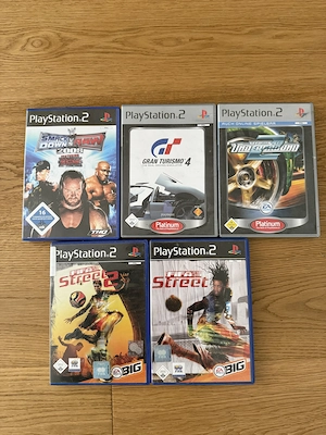 Ps 2 mit Controller und spielen Bild 3