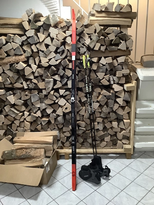 Langlaufski mit Stöcke und Schuhe Gr. 44 Bild 4