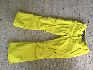 Neuwertige Damen-Schihose v.  The North Face , gelb, mit vielen Details
